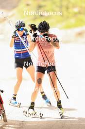 12.06.2024, Premanon, France (FRA): Gilonne Guigonnat (FRA), Lou Jeanmonnot (FRA), (l-r) - Biathlon summer training, Premanon (FRA). www.nordicfocus.com. © Manzoni/NordicFocus. Every downloaded picture is fee-liable.