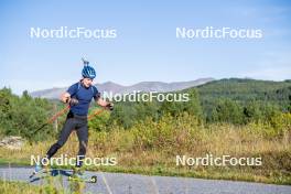 05.09.2024, Font-Romeu, France (FRA): Jesper Nelin (SWE) - Biathlon summer training, Font-Romeu (FRA). www.nordicfocus.com. © Authamayou/NordicFocus. Every downloaded picture is fee-liable.