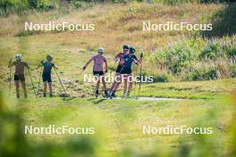 31.07.2024, Lavaze, Italy (ITA): Lisa Osl (AUT), Tamara Steiner (AUT), Lara Wagner (AUT), Lea Rothschopf (AUT), (l-r)  - Biathlon summer training, Lavaze (ITA). www.nordicfocus.com. © Barbieri/NordicFocus. Every downloaded picture is fee-liable.