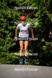 17.07.2024, Martell, Italy (ITA): Lisa Vittozzi (ITA) - Biathlon summer training, Martell (ITA). www.nordicfocus.com. © Barbieri/NordicFocus. Every downloaded picture is fee-liable.