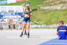 15.07.2024, Lenzerheide, Switzerland (SUI): Deedra Irwin (USA) - Biathlon summer training, Lenzerheide (SUI). www.nordicfocus.com. © Manzoni/NordicFocus. Every downloaded picture is fee-liable.