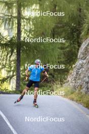 27.08.2024, Martell, Italy (ITA): Giacomel Tommaso (ITA) - Biathlon summer training, Martell (ITA). www.nordicfocus.com. © Vanzetta/NordicFocus. Every downloaded picture is fee-liable.