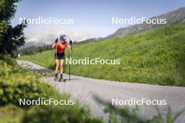 19.06.2024, Lavaze, Italy (ITA): Dorothea Wierer (ITA) - Biathlon summer training, Lavaze (ITA). www.nordicfocus.com. © Vanzetta/NordicFocus. Every downloaded picture is fee-liable.