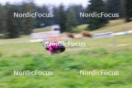 16.09.2024, Lenzerheide, Switzerland (SUI): Paula Botet (FRA) - Biathlon summer training, Lenzerheide (SUI). www.nordicfocus.com. © Manzoni/NordicFocus. Every downloaded picture is fee-liable.