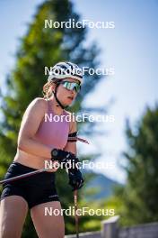 28.06.2024, Lavaze, Italy (ITA): Ida Lien (NOR) - Biathlon summer training, Lavaze (ITA). www.nordicfocus.com. © Barbieri/NordicFocus. Every downloaded picture is fee-liable.