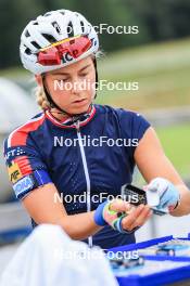 04.09.2024, Lenzerheide, Switzerland (SUI): Ingrid Landmark Tandrevold (NOR) - Biathlon summer training, Lenzerheide (SUI). www.nordicfocus.com. © Manzoni/NordicFocus. Every downloaded picture is fee-liable.