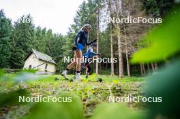 30.09.2024, Lavaze, Italy (ITA): Hannah Auchentaller (ITA), Sara Scattolo (ITA), (l-r) - Biathlon summer training, Lavaze (ITA). www.nordicfocus.com. © Barbieri/NordicFocus. Every downloaded picture is fee-liable.