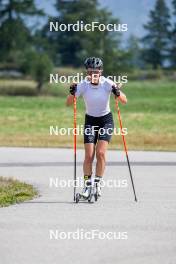 28.08.2024, Bessans, France (FRA): Oceane Michelon (FRA) - Biathlon summer training, Bessans (FRA). www.nordicfocus.com. © Authamayou/NordicFocus. Every downloaded picture is fee-liable.