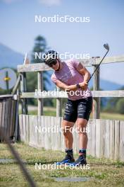 28.08.2024, Bessans, France (FRA): Julia Simon (FRA) - Biathlon summer training, Bessans (FRA). www.nordicfocus.com. © Authamayou/NordicFocus. Every downloaded picture is fee-liable.