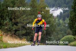 20.09.2024, Font-Romeu, France (FRA): Florent Claude (BEL) - Biathlon summer training, Font-Romeu (FRA). www.nordicfocus.com. © Authamayou/NordicFocus. Every downloaded picture is fee-liable.