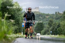 26.08.2024, Martell, Italy (ITA): Tommaso Giacomel (ITA) - Biathlon summer training, Martell (ITA). www.nordicfocus.com. © Vanzetta/NordicFocus. Every downloaded picture is fee-liable.