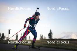 22.10.2024, Lavaze, Italy (ITA): Johannes Dale-Skjevdal (NOR) - Biathlon summer training, Lavaze (ITA). www.nordicfocus.com. © Vanzetta/NordicFocus. Every downloaded picture is fee-liable.