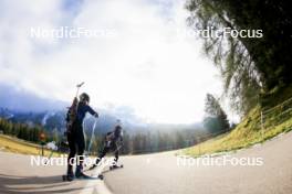 15.09.2024, Lenzerheide, Switzerland (SUI): Sophie Chauveau (FRA), Jeanne Richard (FRA), (l-r) - Sommer Nordic Event 2024, Sommer Biathlon Cup, Lenzerheide (SUI). www.nordicfocus.com. © Manzoni/NordicFocus. Every downloaded picture is fee-liable.