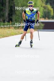 10.09.2024, Lenzerheide, Switzerland (SUI): Taras Lesiuk (UKR) - Biathlon summer training, Lenzerheide (SUI). www.nordicfocus.com. © Manzoni/NordicFocus. Every downloaded picture is fee-liable.