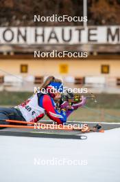 09.11.2024, Bessans, France (FRA): Justine Braisaz-Bouchet (FRA) - Biathlon summer training, Bessans (FRA). www.nordicfocus.com. © Authamayou/NordicFocus. Every downloaded picture is fee-liable.