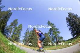 18.07.2024, Lenzerheide, Switzerland (SUI): Nikolas Burkhart (USA) - Biathlon summer training, Lenzerheide (SUI). www.nordicfocus.com. © Manzoni/NordicFocus. Every downloaded picture is fee-liable.