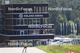 18.07.2024, Lenzerheide, Switzerland (SUI): Bjorn Westervelt (USA) - Biathlon summer training, Lenzerheide (SUI). www.nordicfocus.com. © Manzoni/NordicFocus. Every downloaded picture is fee-liable.