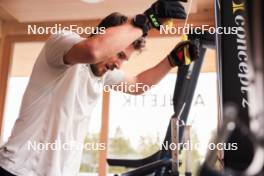 20.05.2024, Lenzerheide, Switzerland (SUI): Joscha Burkhalter (SUI) - Biathlon summer training, Lenzerheide (SUI). www.nordicfocus.com. © Manzoni/NordicFocus. Every downloaded picture is fee-liable.