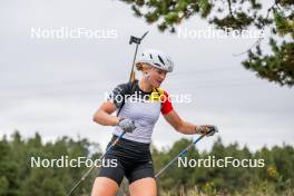 20.09.2024, Font-Romeu, France (FRA): Maya Cloetens (BEL) - Biathlon summer training, Font-Romeu (FRA). www.nordicfocus.com. © Authamayou/NordicFocus. Every downloaded picture is fee-liable.