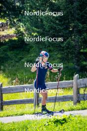 31.07.2024, Lavaze, Italy (ITA): Anna Gandler (AUT) - Biathlon summer training, Lavaze (ITA). www.nordicfocus.com. © Barbieri/NordicFocus. Every downloaded picture is fee-liable.