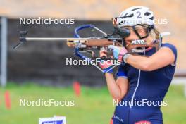 04.09.2024, Lenzerheide, Switzerland (SUI): Ingrid Landmark Tandrevold (NOR) - Biathlon summer training, Lenzerheide (SUI). www.nordicfocus.com. © Manzoni/NordicFocus. Every downloaded picture is fee-liable.