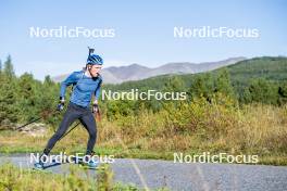 05.09.2024, Font-Romeu, France (FRA): Sebastian Samuelsson (SWE) - Biathlon summer training, Font-Romeu (FRA). www.nordicfocus.com. © Authamayou/NordicFocus. Every downloaded picture is fee-liable.