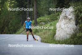 27.08.2024, Martell, Italy (ITA): Giacomel Tommaso (ITA) - Biathlon summer training, Martell (ITA). www.nordicfocus.com. © Vanzetta/NordicFocus. Every downloaded picture is fee-liable.