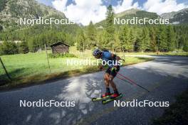 27.08.2024, Martell, Italy (ITA): Giacomel Tommaso (ITA) - Biathlon summer training, Martell (ITA). www.nordicfocus.com. © Vanzetta/NordicFocus. Every downloaded picture is fee-liable.