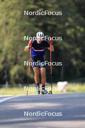 18.07.2024, Lenzerheide, Switzerland (SUI): Nikolas Burkhart (USA) - Biathlon summer training, Lenzerheide (SUI). www.nordicfocus.com. © Manzoni/NordicFocus. Every downloaded picture is fee-liable.