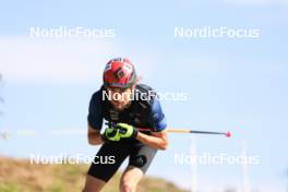 15.07.2024, Lenzerheide, Switzerland (SUI): Jeremy Finello (SUI) - Biathlon summer training, Lenzerheide (SUI). www.nordicfocus.com. © Manzoni/NordicFocus. Every downloaded picture is fee-liable.