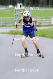 15.07.2024, Lenzerheide, Switzerland (SUI): Maxime Germain (USA) - Biathlon summer training, Lenzerheide (SUI). www.nordicfocus.com. © Manzoni/NordicFocus. Every downloaded picture is fee-liable.