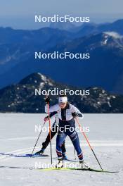 14.10.2024, Ramsau am Dachstein, Austria (AUT): Oceane Michelon (FRA) - Biathlon summer training, Dachsteinglacier, Ramsau am Dachstein (AUT). www.nordicfocus.com. © Manzoni/NordicFocus. Every downloaded picture is fee-liable.