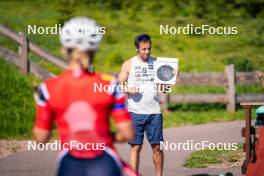 28.06.2024, Lavaze, Italy (ITA): Patrick Oberegger (ITA) - Biathlon summer training, Lavaze (ITA). www.nordicfocus.com. © Barbieri/NordicFocus. Every downloaded picture is fee-liable.