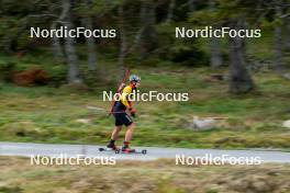 20.09.2024, Font-Romeu, France (FRA): Florent Claude (BEL) - Biathlon summer training, Font-Romeu (FRA). www.nordicfocus.com. © Authamayou/NordicFocus. Every downloaded picture is fee-liable.