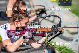 29.08.2024, Bessans, France (FRA): Lou Jeanmonnot (FRA) - Biathlon summer training, Bessans (FRA). www.nordicfocus.com. © Authamayou/NordicFocus. Every downloaded picture is fee-liable.