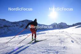 12.10.2024, Ramsau am Dachstein, Austria (AUT): Oceane Michelon (FRA) - Biathlon summer training, Dachsteinglacier, Ramsau am Dachstein (AUT). www.nordicfocus.com. © Manzoni/NordicFocus. Every downloaded picture is fee-liable.