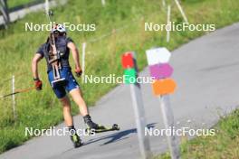 18.07.2024, Lenzerheide, Switzerland (SUI): Bjorn Westervelt (USA) - Biathlon summer training, Lenzerheide (SUI). www.nordicfocus.com. © Manzoni/NordicFocus. Every downloaded picture is fee-liable.