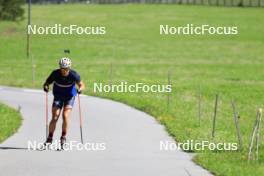 15.07.2024, Lenzerheide, Switzerland (SUI): Vincent Bonacci (USA) - Biathlon summer training, Lenzerheide (SUI). www.nordicfocus.com. © Manzoni/NordicFocus. Every downloaded picture is fee-liable.