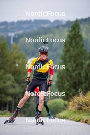 20.09.2024, Font-Romeu, France (FRA): Julien Petitjacques (BEL) - Biathlon summer training, Font-Romeu (FRA). www.nordicfocus.com. © Authamayou/NordicFocus. Every downloaded picture is fee-liable.