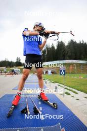 04.09.2024, Lenzerheide, Switzerland (SUI): Sturla Holm Laegreid (NOR) - Biathlon summer training, Lenzerheide (SUI). www.nordicfocus.com. © Manzoni/NordicFocus. Every downloaded picture is fee-liable.