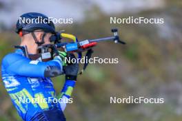 12.10.2024, Ramsau am Dachstein, Austria (AUT): Dmytro Pidruchnyi (UKR) - Biathlon summer training, Ramsau am Dachstein (AUT). www.nordicfocus.com. © Manzoni/NordicFocus. Every downloaded picture is fee-liable.