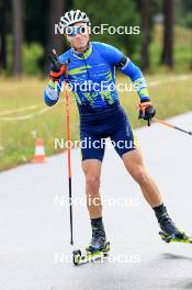 10.09.2024, Lenzerheide, Switzerland (SUI): Bohdan Borkovskyi (UKR) - Biathlon summer training, Lenzerheide (SUI). www.nordicfocus.com. © Manzoni/NordicFocus. Every downloaded picture is fee-liable.