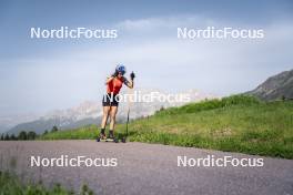 19.06.2024, Lavaze, Italy (ITA): Dorothea Wierer (ITA) - Biathlon summer training, Lavaze (ITA). www.nordicfocus.com. © Vanzetta/NordicFocus. Every downloaded picture is fee-liable.