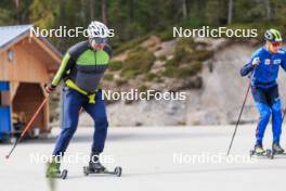 11.10.2024, Ramsau am Dachstein, Austria (AUT): Gerhard Urain (AUT), Fischer - Biathlon summer training, Dachsteinglacier, Ramsau am Dachstein (AUT). www.nordicfocus.com. © Manzoni/NordicFocus. Every downloaded picture is fee-liable.