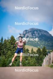 06.08.2024, Lavaze, Italy (ITA): Lara Wagner (AUT) - Biathlon summer training, Lavaze (ITA). www.nordicfocus.com. © Barbieri/NordicFocus. Every downloaded picture is fee-liable.