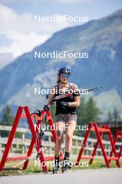 28.08.2024, Bessans, France (FRA): Lou Jeanmonnot (FRA) - Biathlon summer training, Bessans (FRA). www.nordicfocus.com. © Authamayou/NordicFocus. Every downloaded picture is fee-liable.