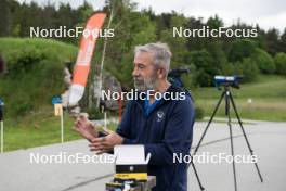 15.06.2024, Correncon-en-Vercors, France (FRA): Jean-Pierre Amat (FRA), Olympic Champion and shooting coach Team France - Biathlon summer training, Correncon-en-Vercors (FRA). www.nordicfocus.com. © Joly/NordicFocus. Every downloaded picture is fee-liable.