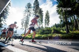 06.08.2024, Lavaze, Italy (ITA): Lea Rothschopf (AUT), Kristina Oberthaler (AUT), (l-r)  - Biathlon summer training, Lavaze (ITA). www.nordicfocus.com. © Barbieri/NordicFocus. Every downloaded picture is fee-liable.