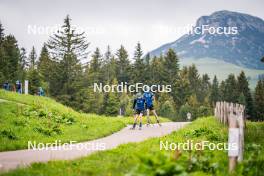 15.06.2024, Lavaze, Italy (ITA): Viktor Brandt (SWE), Anton Ivarsson (SWE), (l-r)  - Biathlon summer training, Lavaze (ITA). www.nordicfocus.com. © Barbieri/NordicFocus. Every downloaded picture is fee-liable.