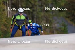 11.10.2024, Ramsau am Dachstein, Austria (AUT): Gerhard Urain (AUT), Fischer - Biathlon summer training, Dachsteinglacier, Ramsau am Dachstein (AUT). www.nordicfocus.com. © Manzoni/NordicFocus. Every downloaded picture is fee-liable.